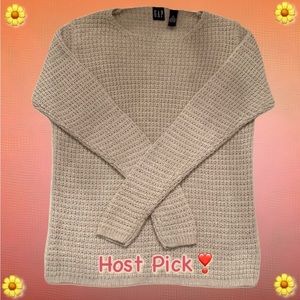 GAP Natural Nude Classic Cotton Sweater Top